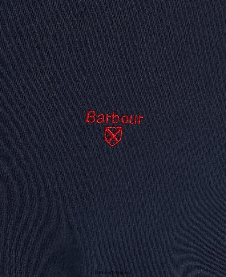 vêtements Barbour t-shirt sport essentiel cabernet Hommes T2L6ZP753