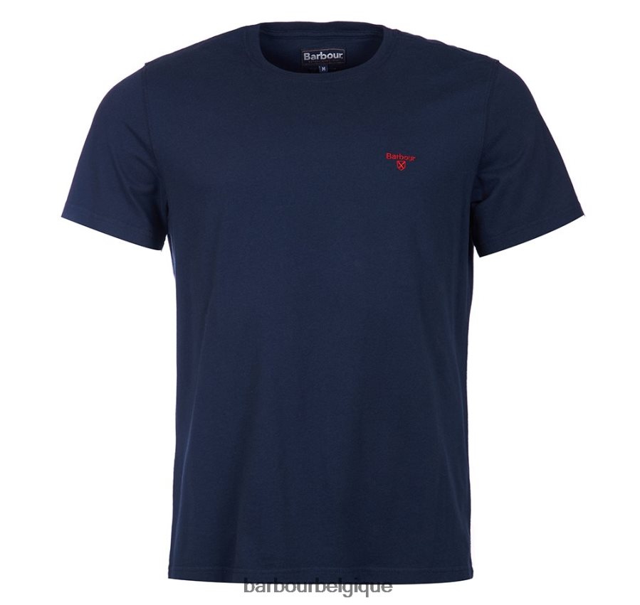 vêtements Barbour t-shirt sport essentiel cabernet Hommes T2L6ZP753