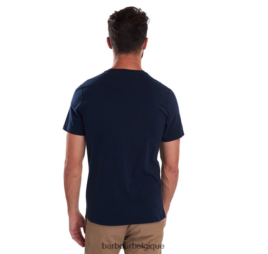 vêtements Barbour t-shirt sport essentiel cabernet Hommes T2L6ZP753