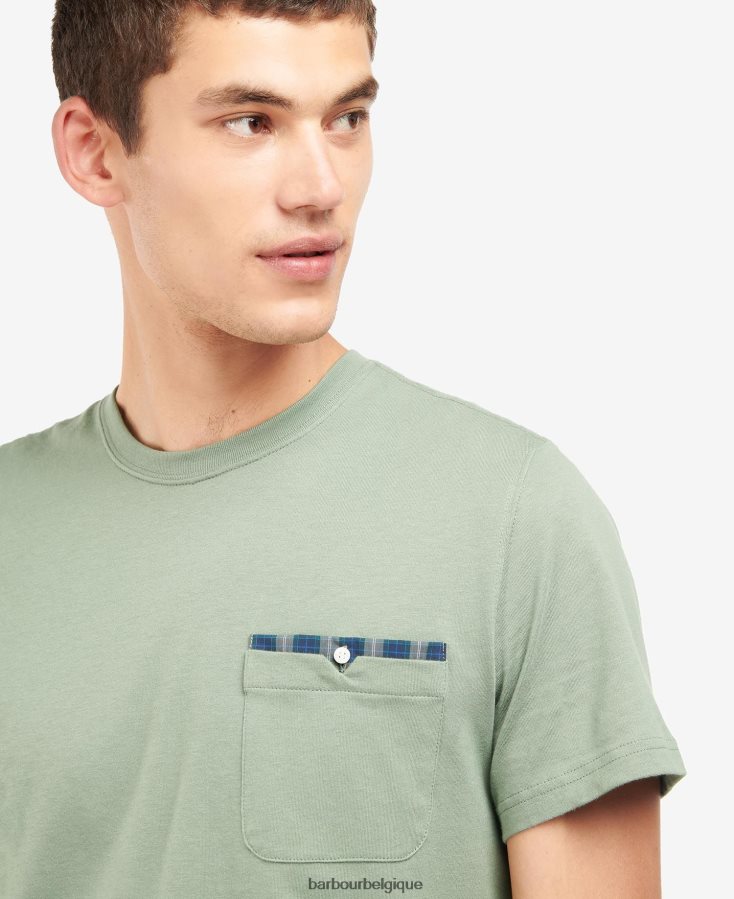 vêtements Barbour t-shirt tayside bleu monaco Hommes T2L6ZP786