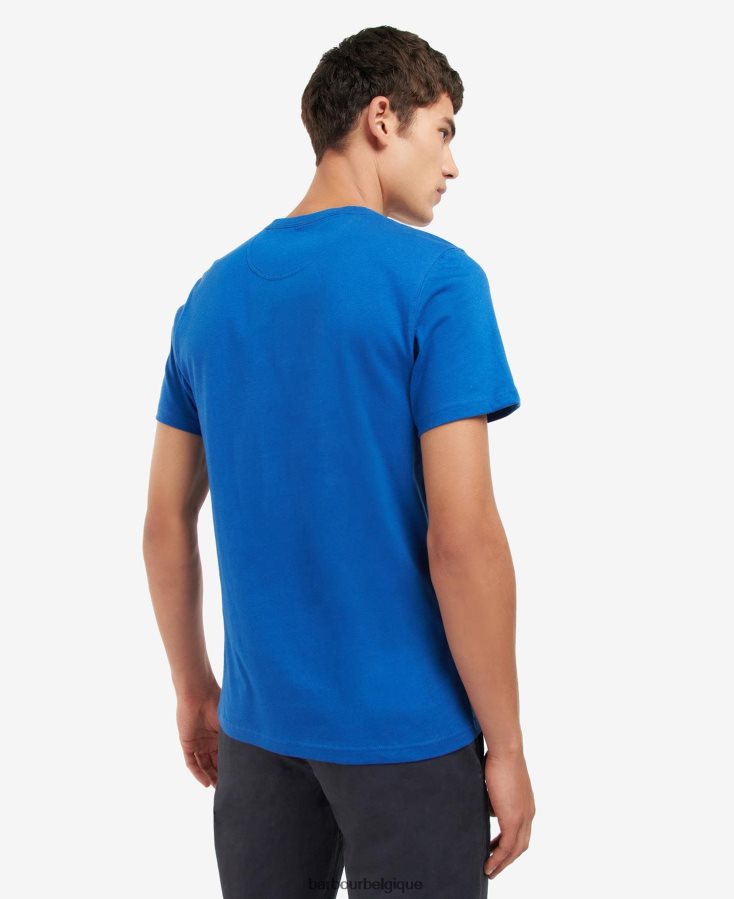 vêtements Barbour t-shirt tayside bleu monaco Hommes T2L6ZP947