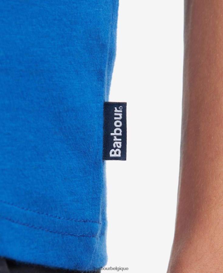 vêtements Barbour t-shirt tayside bleu monaco Hommes T2L6ZP947