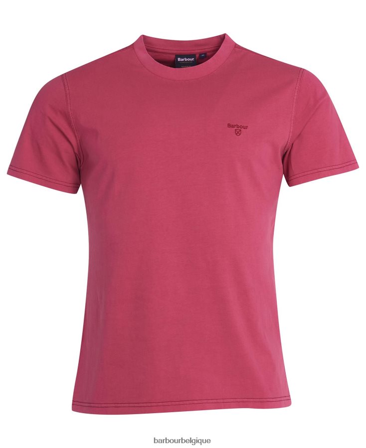 vêtements Barbour t-shirt teint en pièce ciel Hommes T2L6ZP885