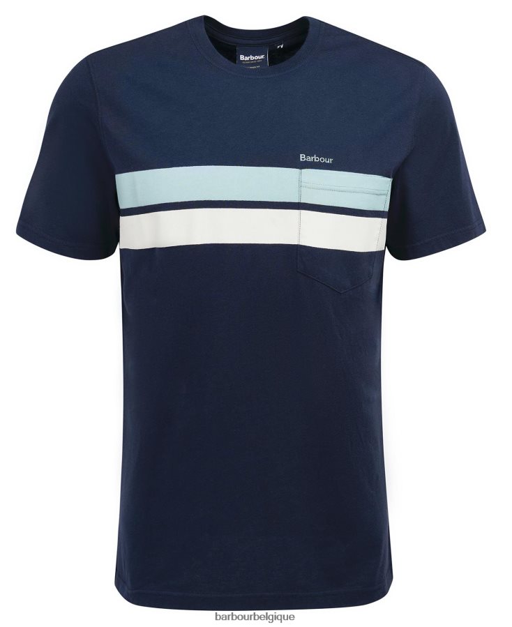 vêtements Barbour t-shirt tindale blanc classique Hommes T2L6ZP811