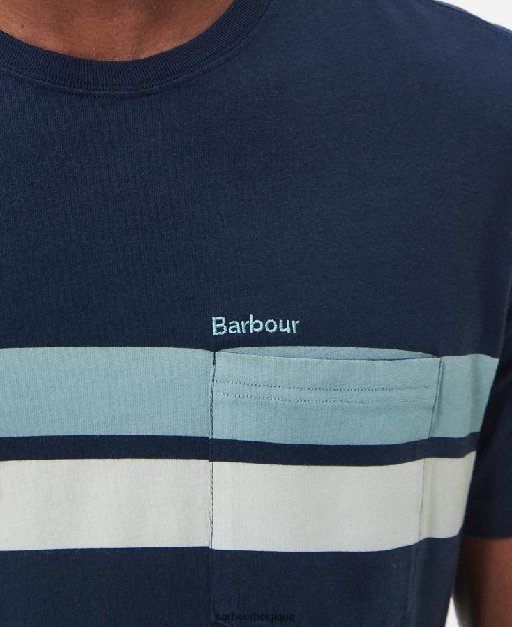 vêtements Barbour t-shirt tindale blanc classique Hommes T2L6ZP811