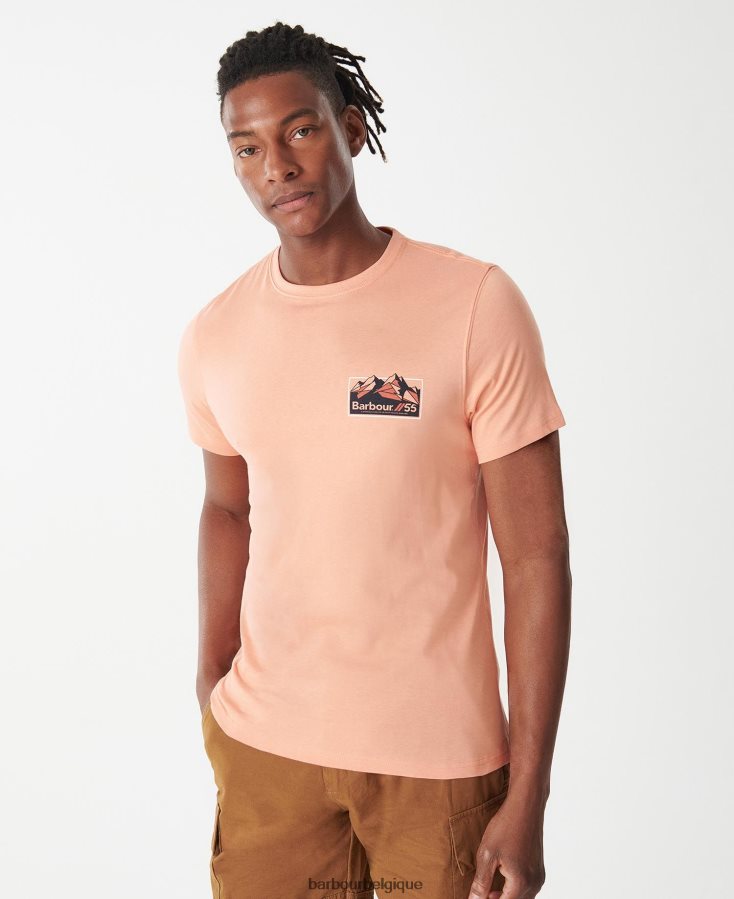 vêtements Barbour t-shirt verre murmure blanc Hommes T2L6ZP783