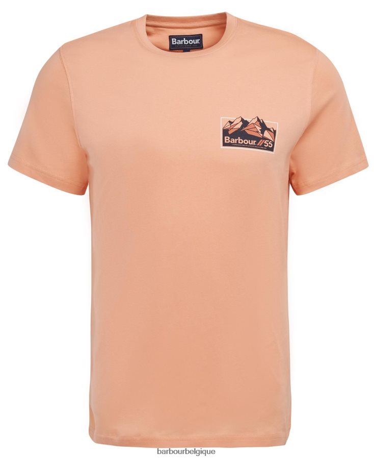 vêtements Barbour t-shirt verre murmure blanc Hommes T2L6ZP783