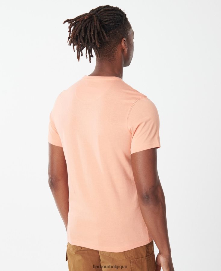 vêtements Barbour t-shirt verre murmure blanc Hommes T2L6ZP783