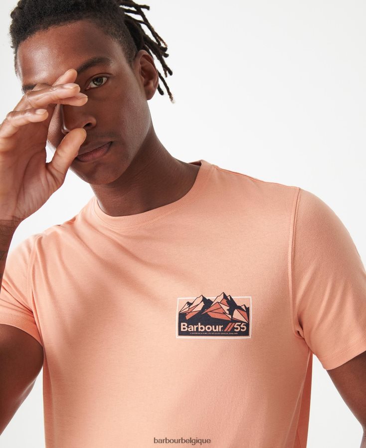 vêtements Barbour t-shirt verre murmure blanc Hommes T2L6ZP783