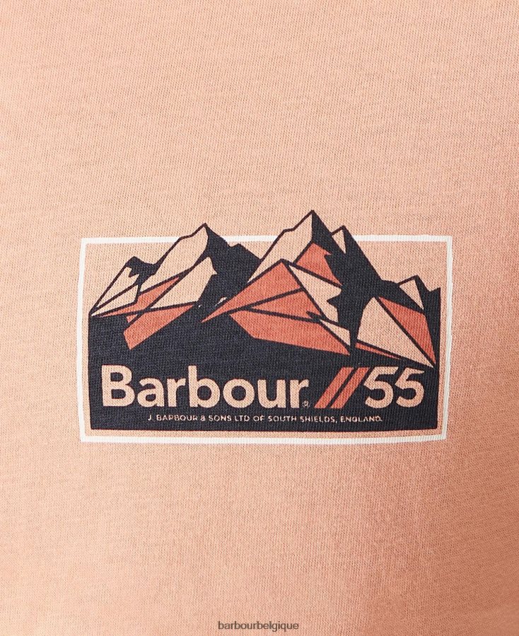 vêtements Barbour t-shirt verre murmure blanc Hommes T2L6ZP783