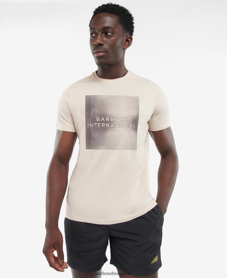 vêtements Barbour t-shirt william chardon noir Hommes T2L6ZP921