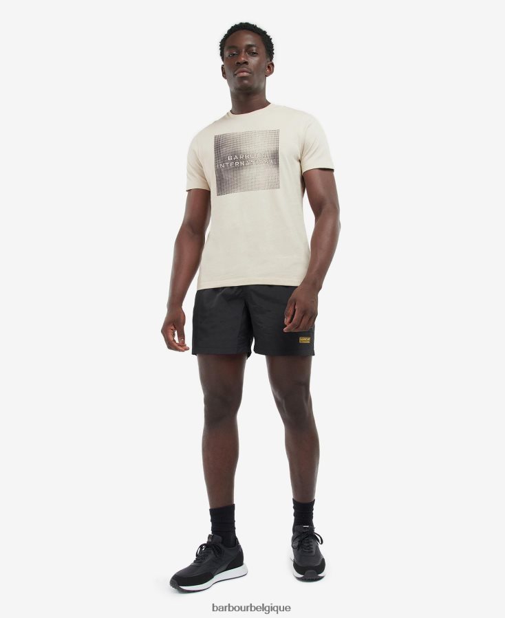 vêtements Barbour t-shirt william chardon noir Hommes T2L6ZP921