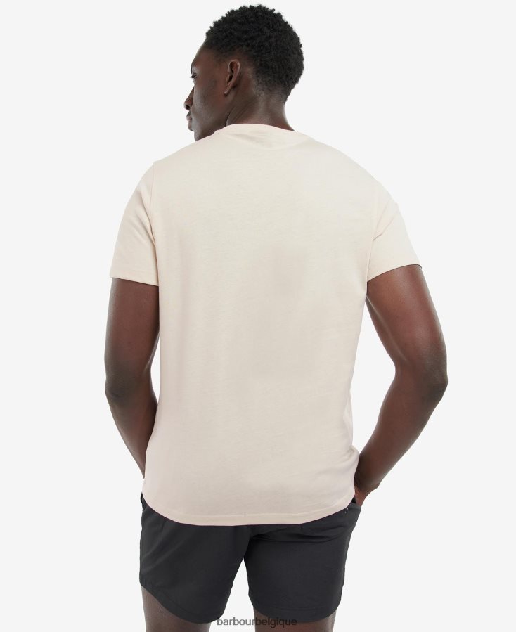 vêtements Barbour t-shirt william chardon noir Hommes T2L6ZP921