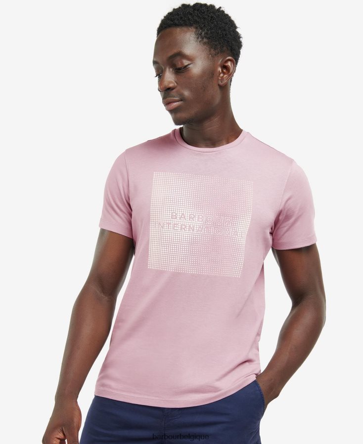 vêtements Barbour t-shirt william chardon noir Hommes T2L6ZP944