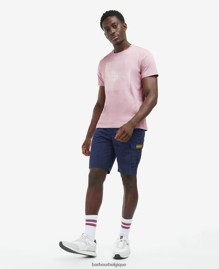 vêtements Barbour t-shirt william chardon noir Hommes T2L6ZP944