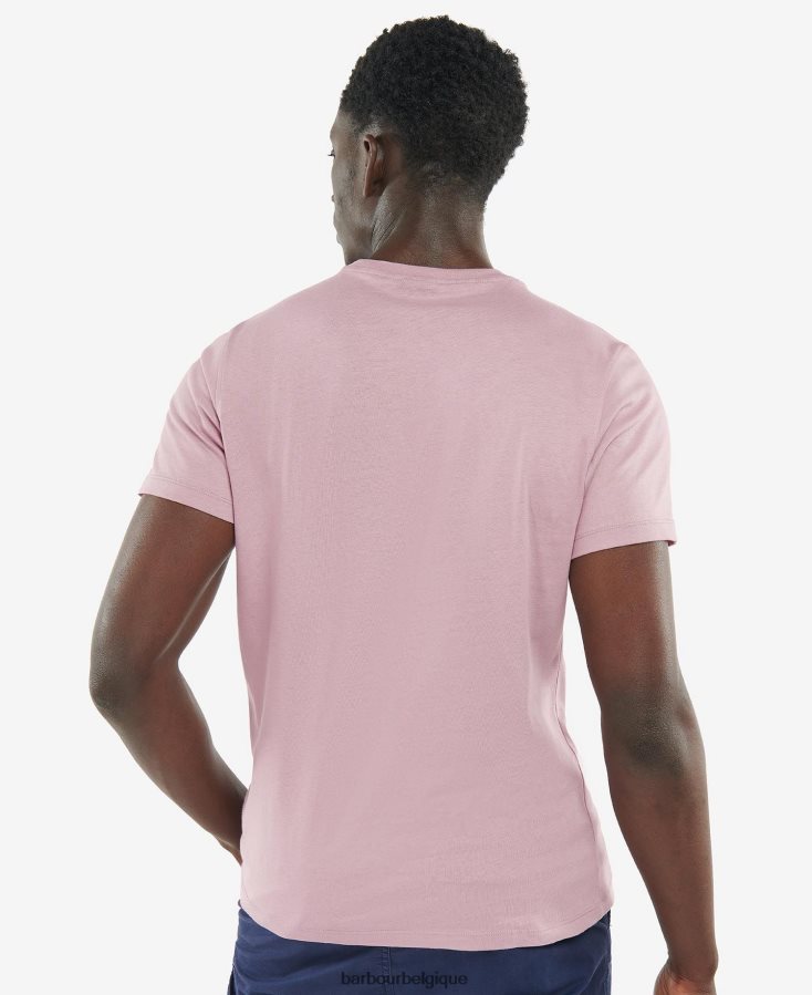 vêtements Barbour t-shirt william chardon noir Hommes T2L6ZP944