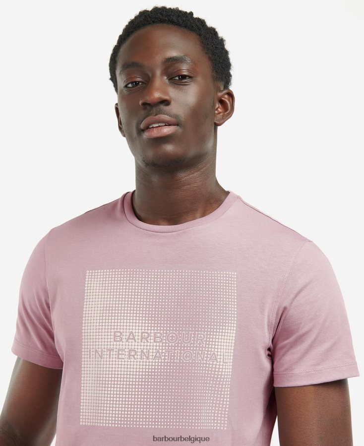 vêtements Barbour t-shirt william chardon noir Hommes T2L6ZP944