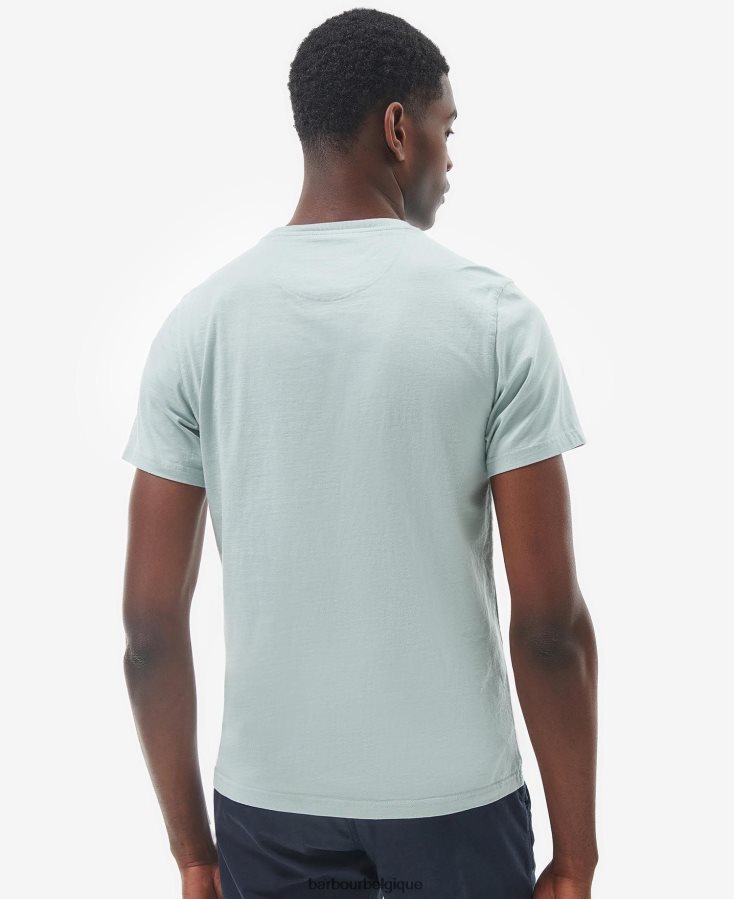 vêtements Barbour t-shirt woodchurch blanc classique Hommes T2L6ZP791