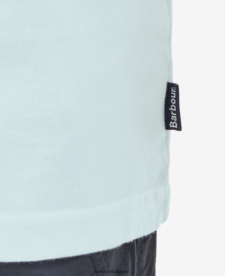 vêtements Barbour t-shirt woodchurch blanc classique Hommes T2L6ZP791
