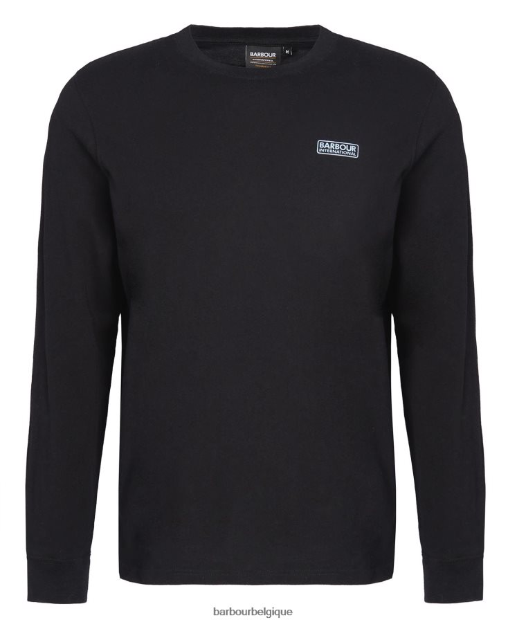 vêtements Barbour tee shirt tempête noir classique Hommes T2L6ZP851