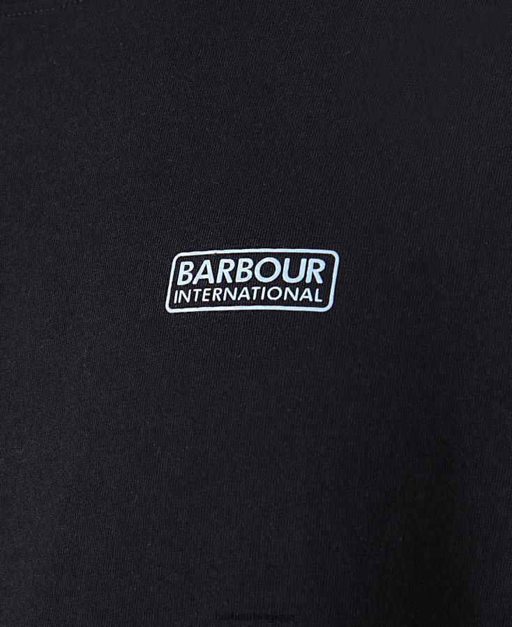 vêtements Barbour tee shirt tempête noir classique Hommes T2L6ZP851