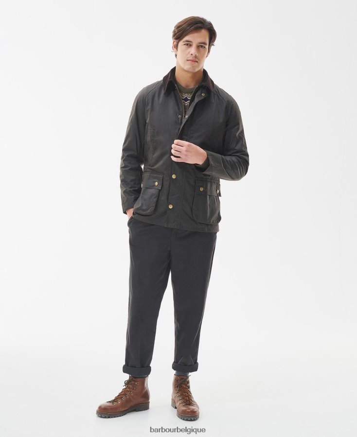 vêtements Barbour veste cirée ashby noir Hommes T2L6ZP4
