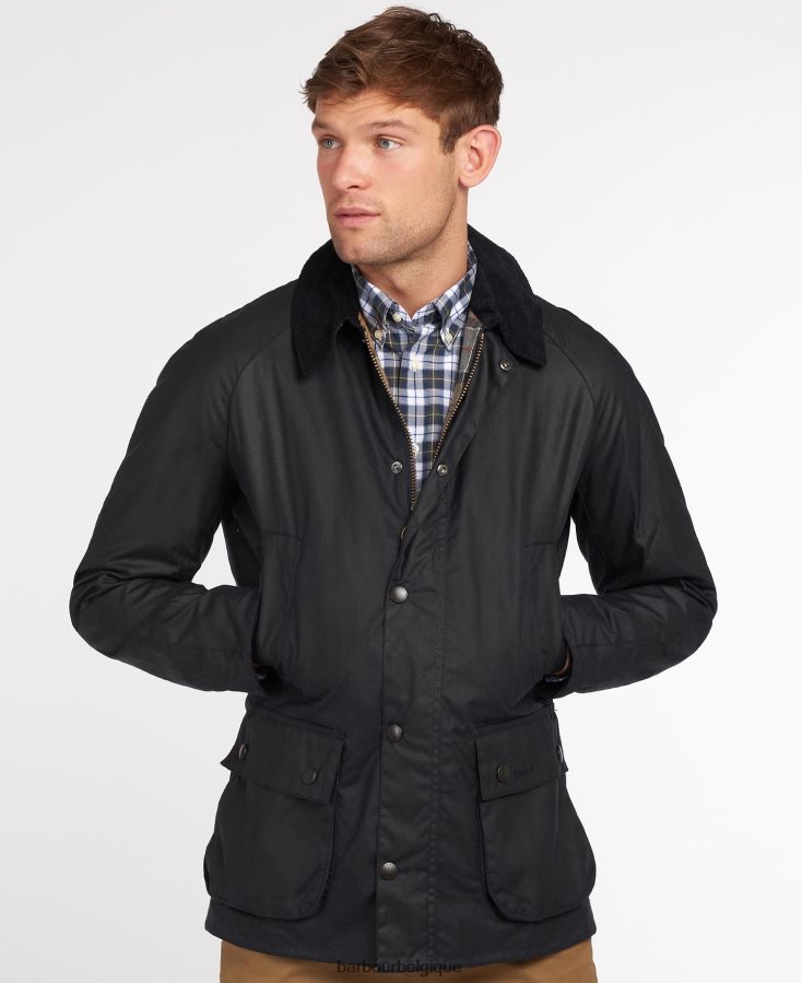 vêtements Barbour veste cirée ashby noir Hommes T2L6ZP5