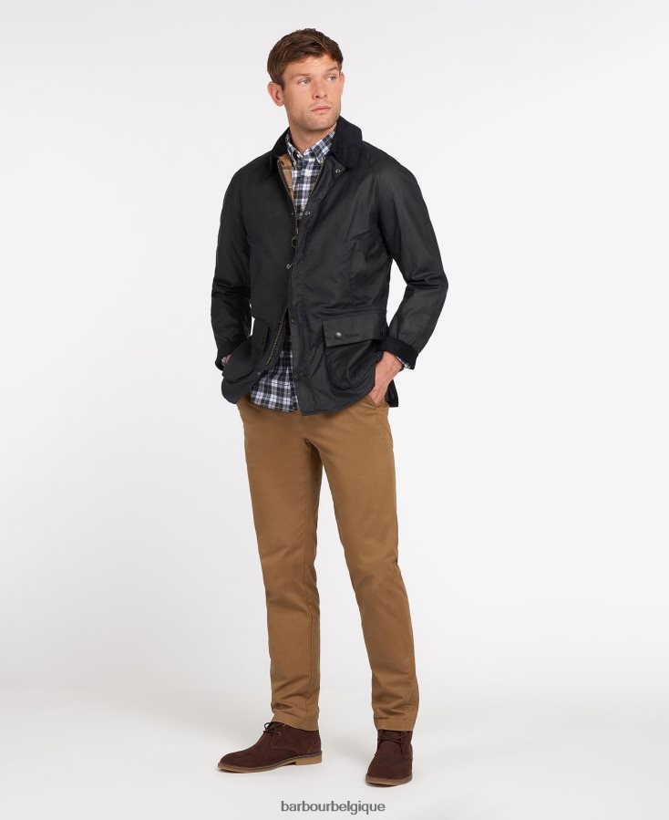 vêtements Barbour veste cirée ashby noir Hommes T2L6ZP5