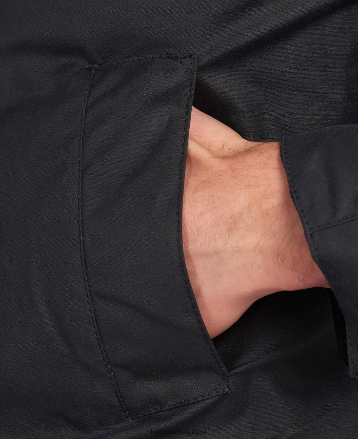 vêtements Barbour veste cirée ashby noir Hommes T2L6ZP5