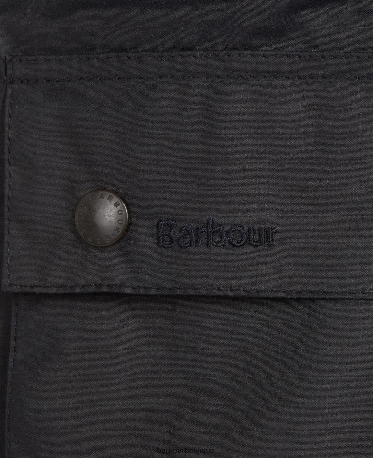 vêtements Barbour veste cirée ashby noir Hommes T2L6ZP5