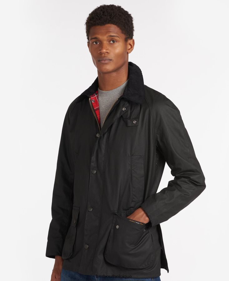vêtements Barbour veste cirée ashby noir Hommes T2L6ZP8