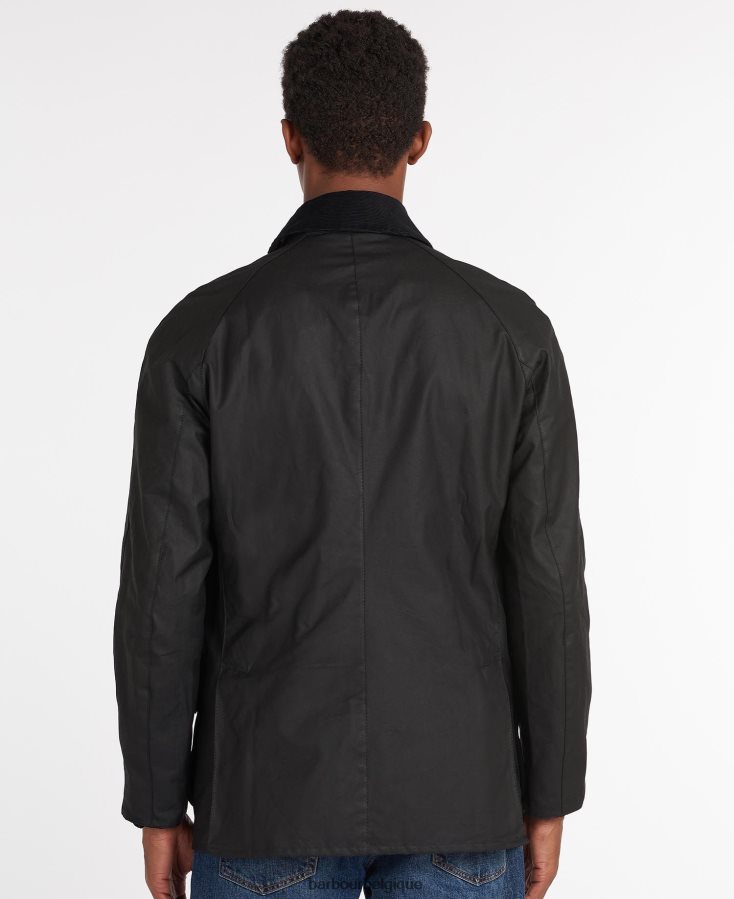 vêtements Barbour veste cirée ashby noir Hommes T2L6ZP8