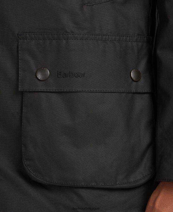vêtements Barbour veste cirée ashby noir Hommes T2L6ZP8