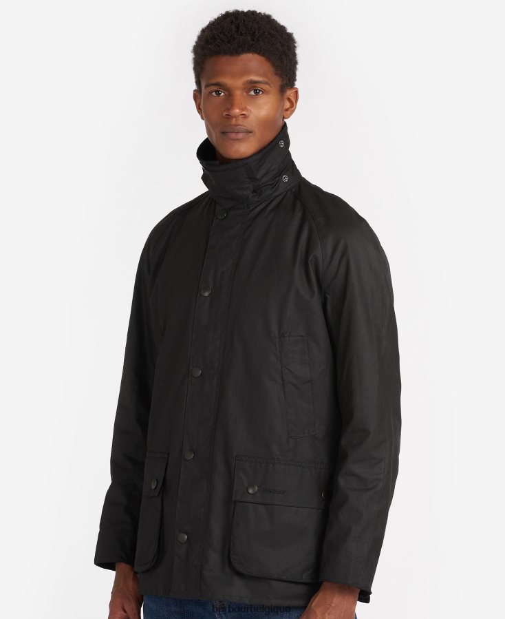 vêtements Barbour veste cirée ashby noir Hommes T2L6ZP8