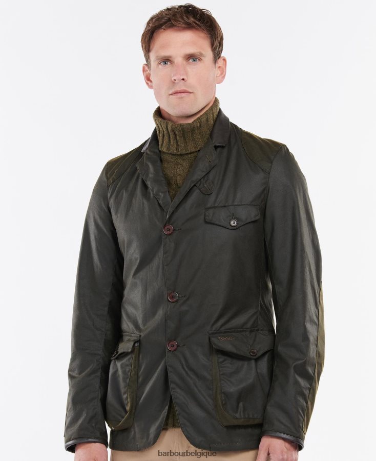 vêtements Barbour veste cirée beacon sports olive Hommes T2L6ZP28