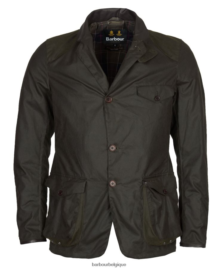 vêtements Barbour veste cirée beacon sports olive Hommes T2L6ZP28