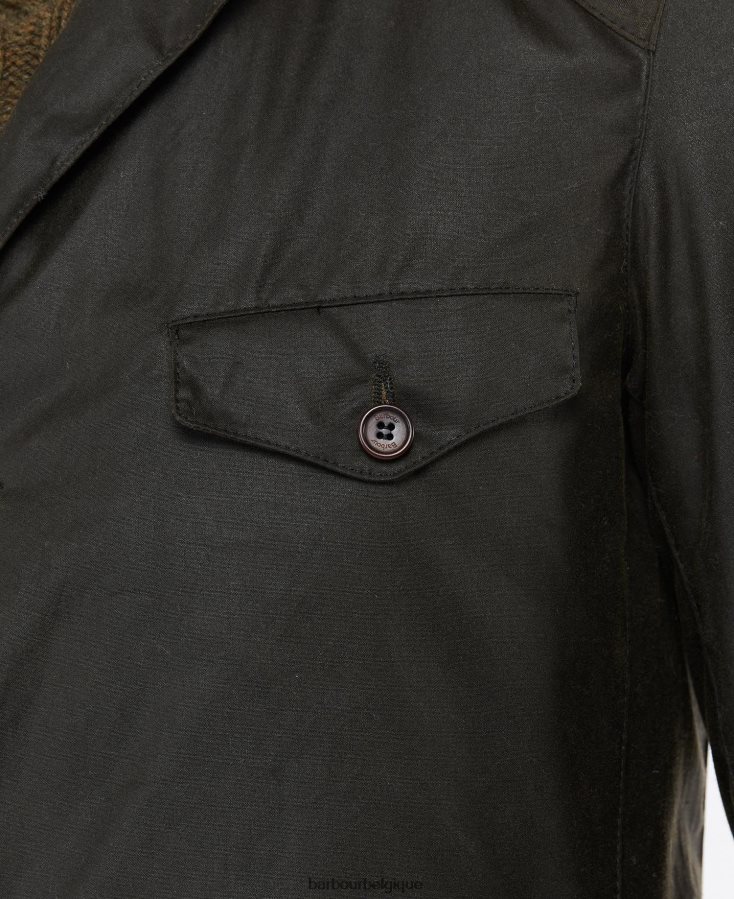 vêtements Barbour veste cirée beacon sports olive Hommes T2L6ZP28