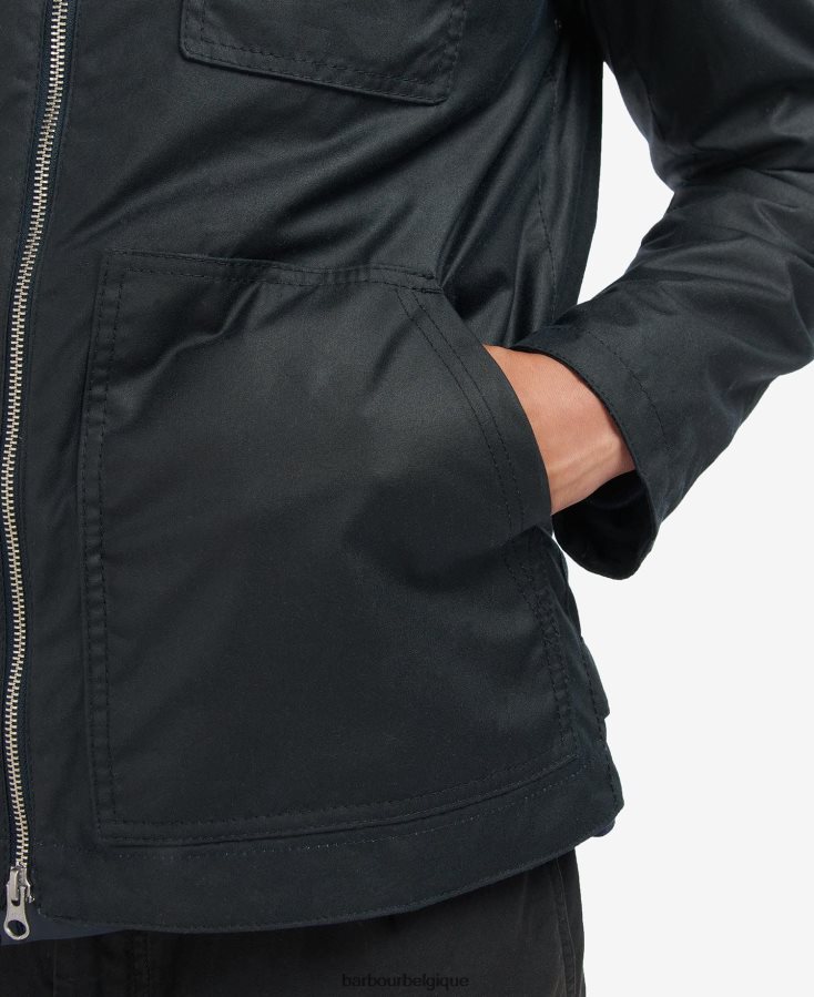 vêtements Barbour veste cirée belham marine classique Hommes T2L6ZP60