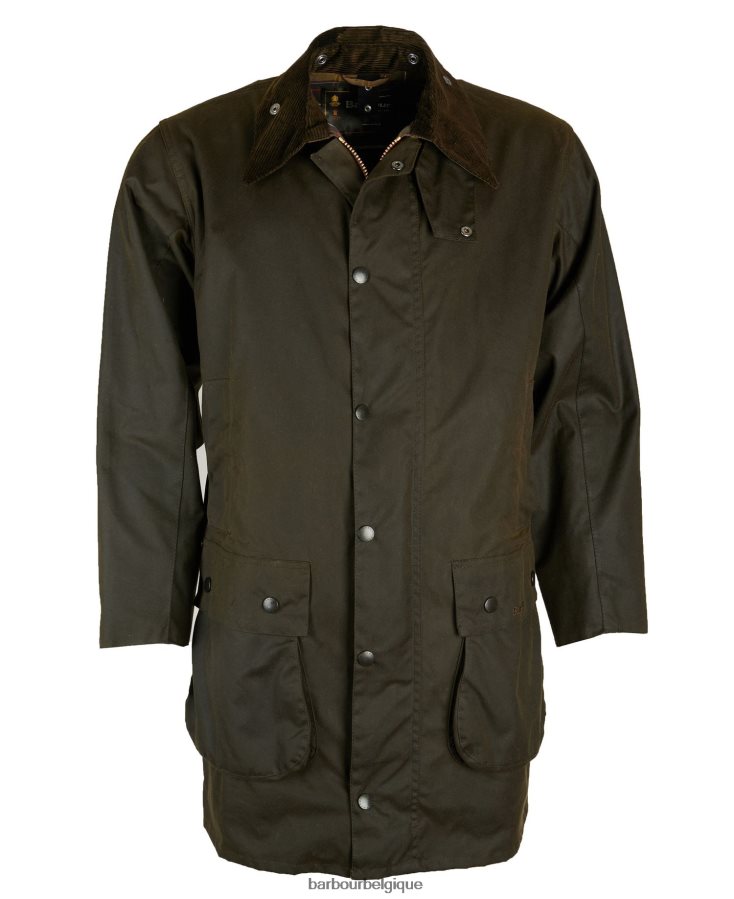 vêtements Barbour veste cirée classique northumbria olive Hommes T2L6ZP16