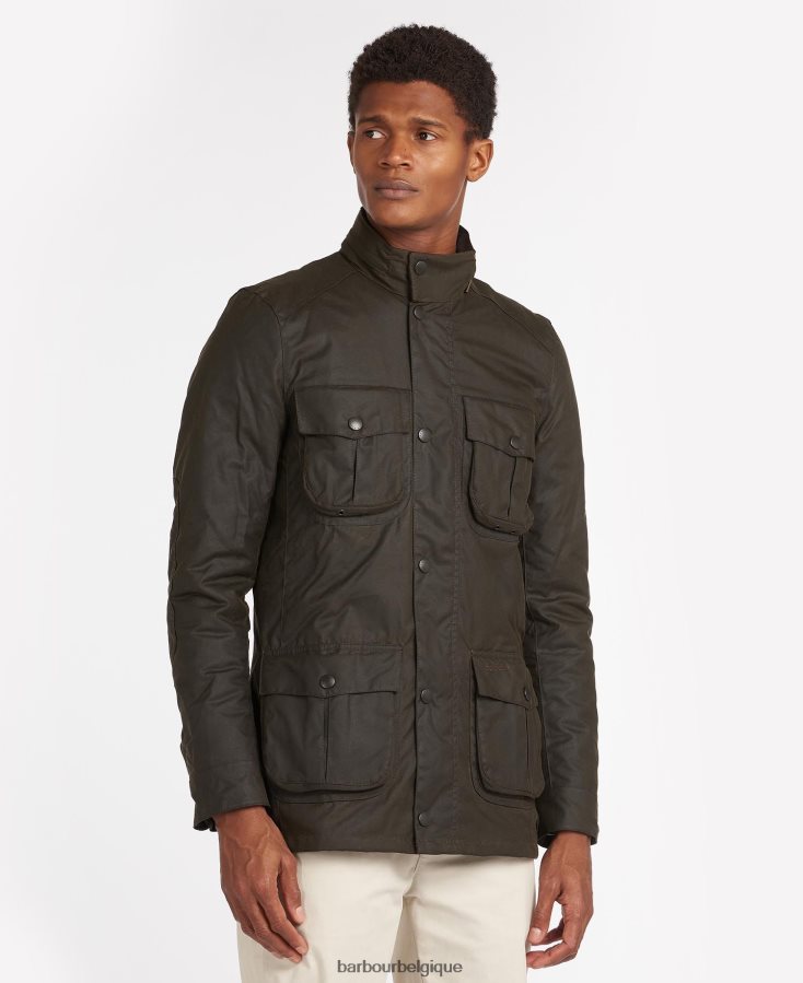 vêtements Barbour veste cirée corbridge olive Hommes T2L6ZP23