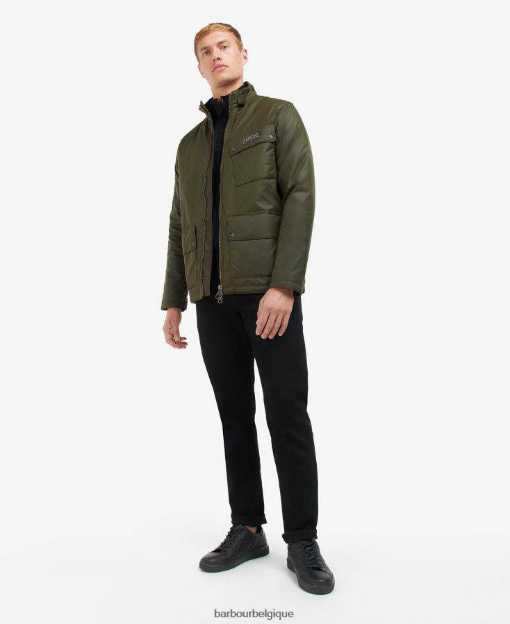 vêtements Barbour veste cirée croissant olive d\'archives Hommes T2L6ZP59