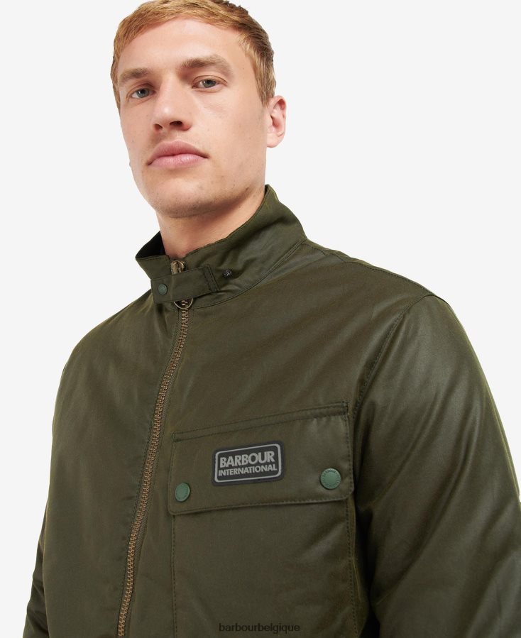 vêtements Barbour veste cirée croissant olive d\'archives Hommes T2L6ZP59