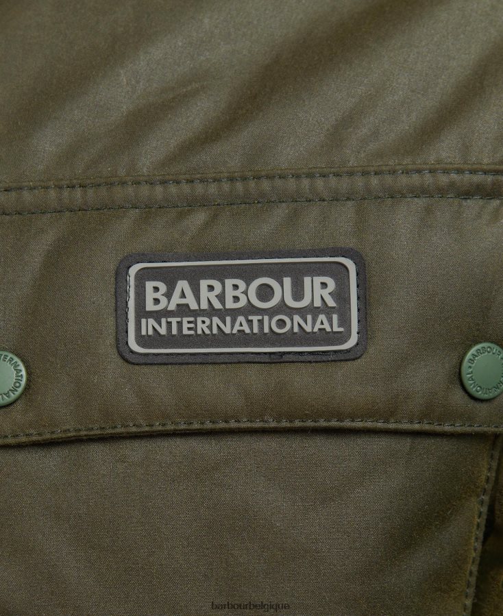 vêtements Barbour veste cirée croissant olive d\'archives Hommes T2L6ZP59