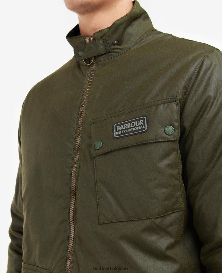 vêtements Barbour veste cirée croissant olive d\'archives Hommes T2L6ZP59
