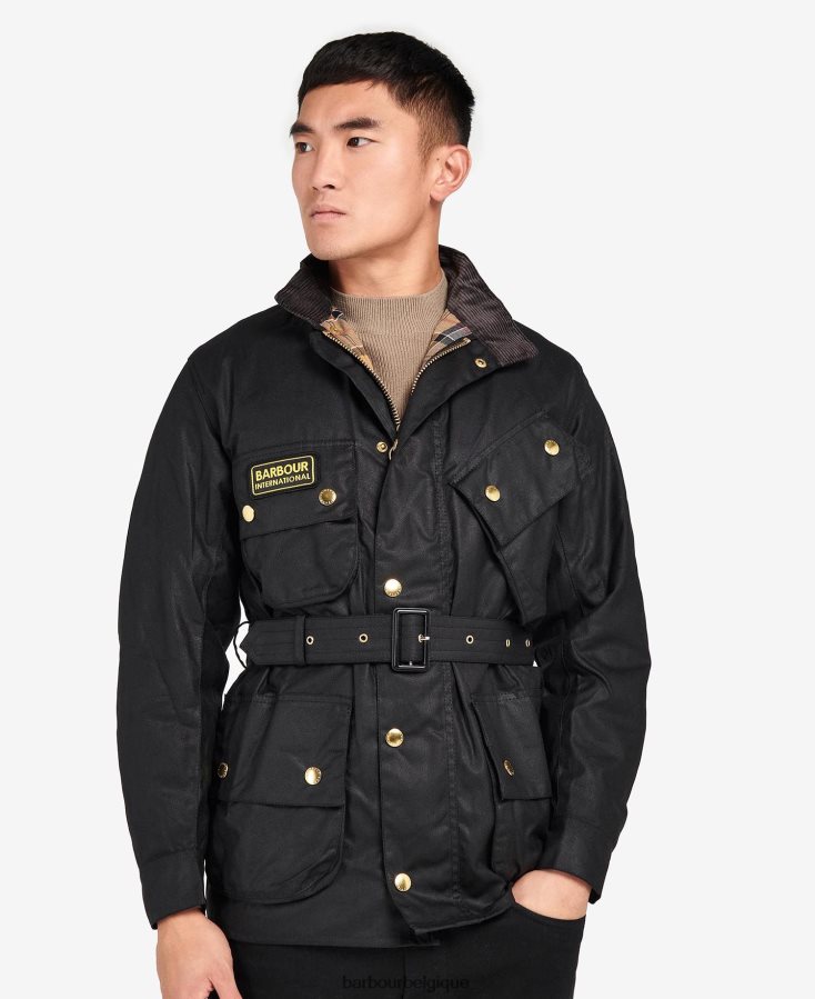 vêtements Barbour veste cirée d'origine noir Hommes T2L6ZP7