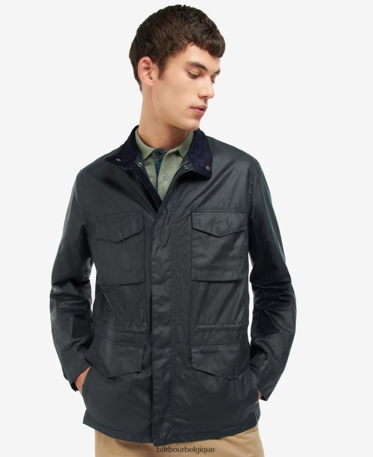 vêtements Barbour veste cirée farnham sage Hommes T2L6ZP53