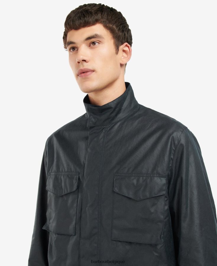 vêtements Barbour veste cirée farnham sage Hommes T2L6ZP53