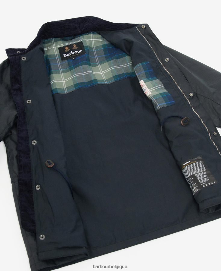 vêtements Barbour veste cirée farnham sage Hommes T2L6ZP53