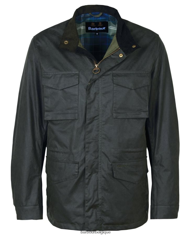 vêtements Barbour veste cirée farnham sage Hommes T2L6ZP62