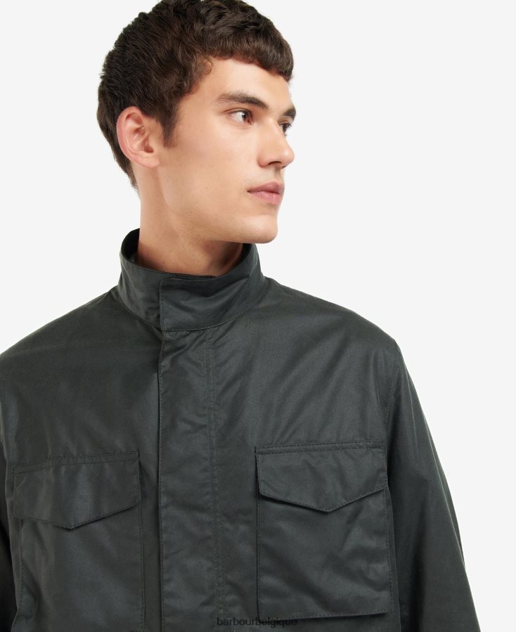 vêtements Barbour veste cirée farnham sage Hommes T2L6ZP62